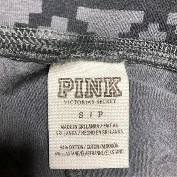 PINK By Victoria’s Secret Grey & Black  Leggings SM - Picture 8 of 15